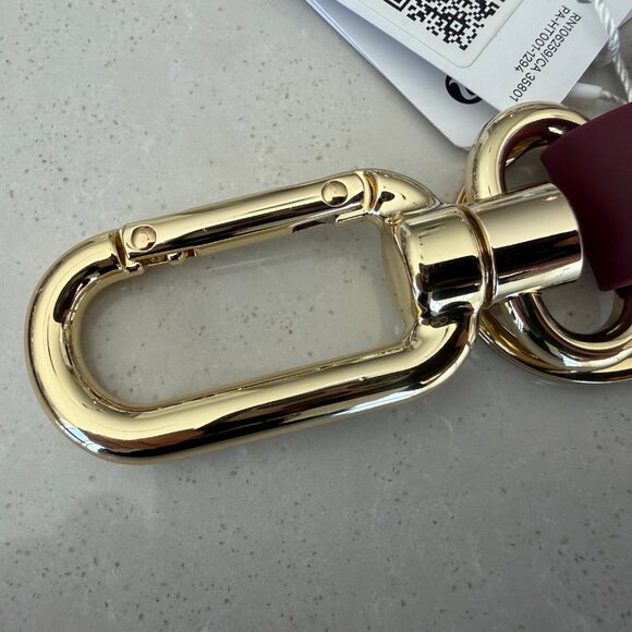Lululemon Never Lost Keychain Burgundy and Gold - Picture 3 of 5